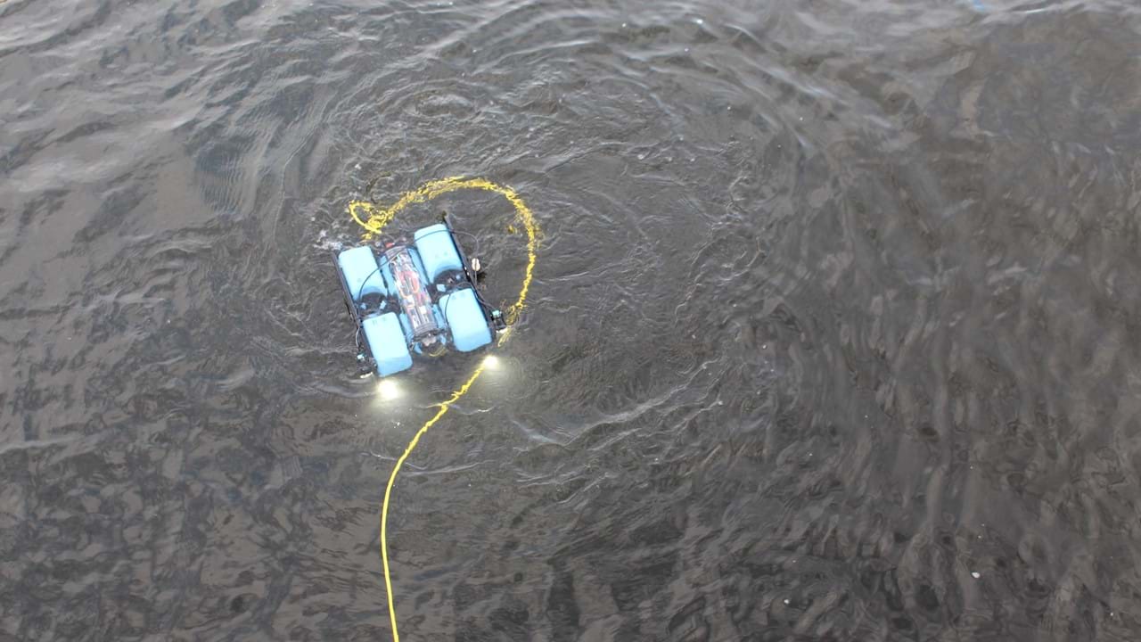 ROV - fjernstyrt undervannsfarkost med kamera.